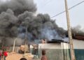 Dubréka : Un incendie ravage une usine de production d’eau minérale