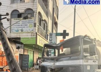 ENCO 5 Rails : Un camion percute un poteau électrique, EDG engage des travaux de réparation