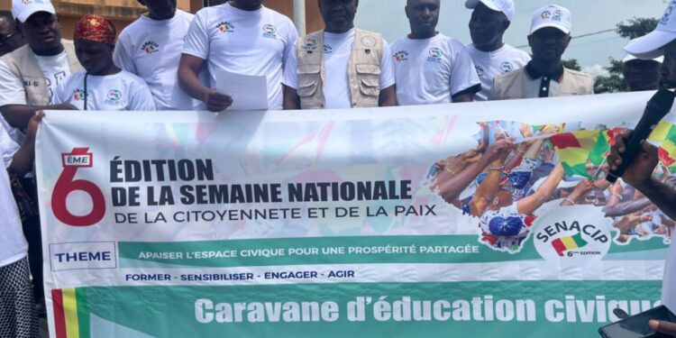 Guéckédou : la SENACIP intensifie les actions de sensibilisation pour promouvoir la paix et la citoyenneté