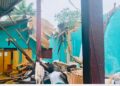 Kissidougou : Un vent violent décoiffe une chapelle, à Korodou; les fidèles appelés à la solidarité!