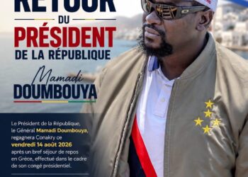 Retour à Conakry : le président Mamadi Doumbouya attendu vendredi