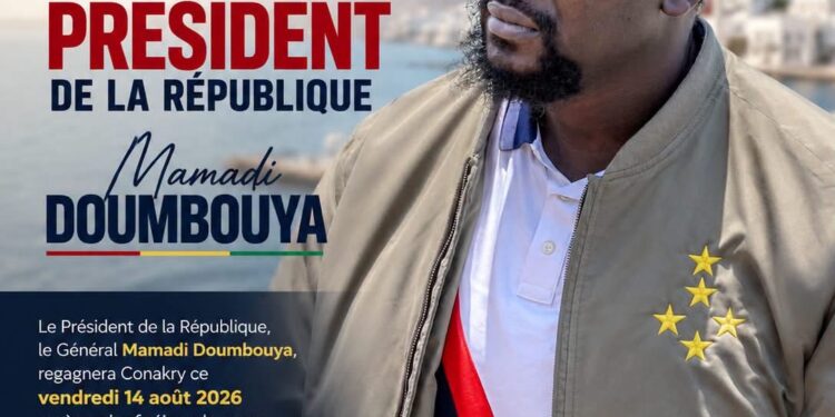 Retour à Conakry : le président Mamadi Doumbouya attendu vendredi