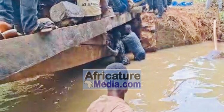 N’Zérékoré : l’effondrement du pont de Tohonyala menace d’isoler la sous-préfecture de Palé