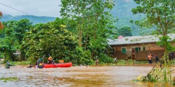 Coyah : de fortes pluies causent des inondations et affectent plusieurs familles