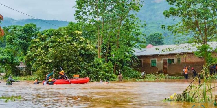 Coyah : de fortes pluies causent des inondations et affectent plusieurs familles