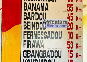 Kissidougou : une carte informative à la mairie; un exemple de bonne gouvernance locale à suivre